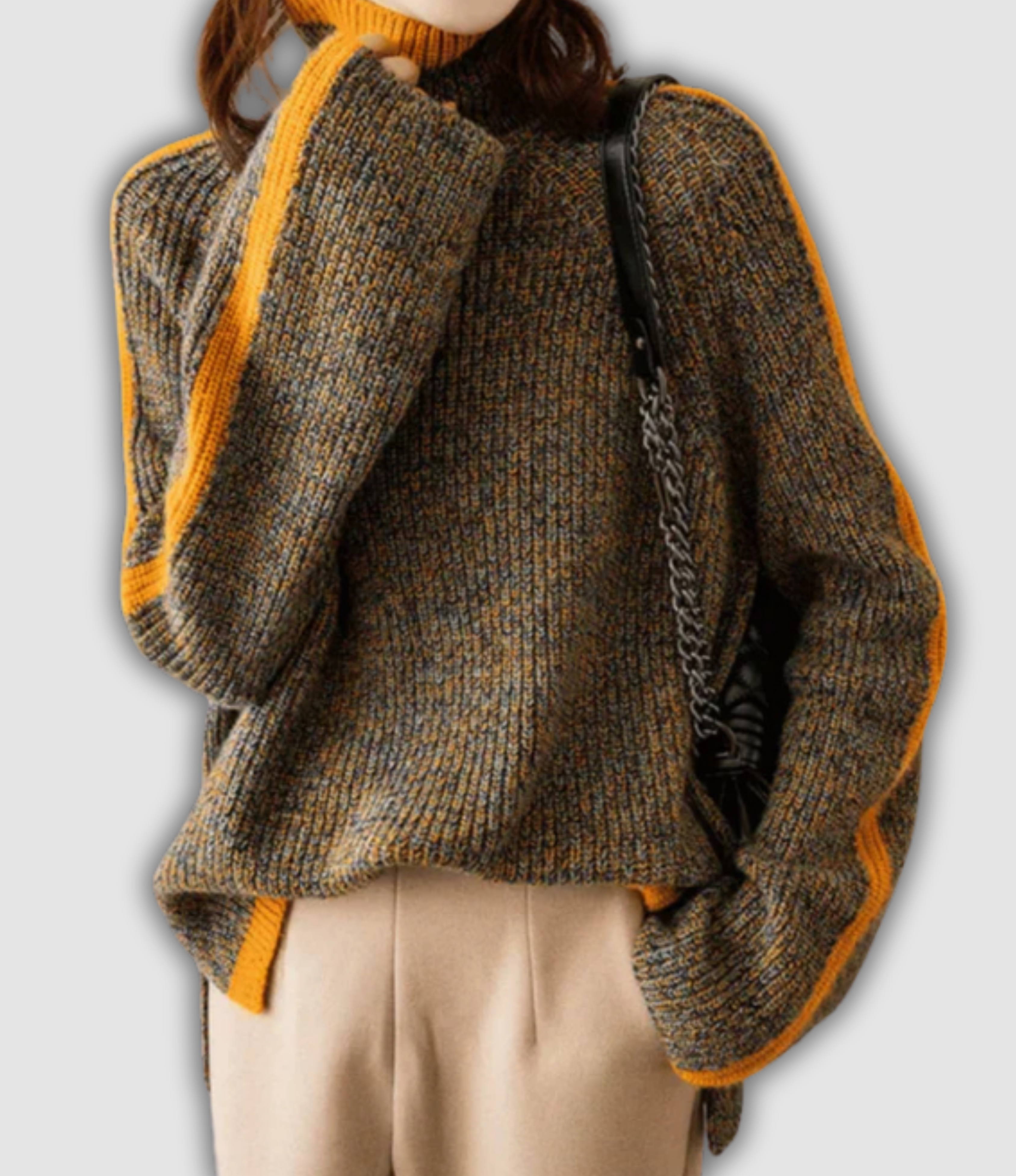 Hilma - Pull à col montant