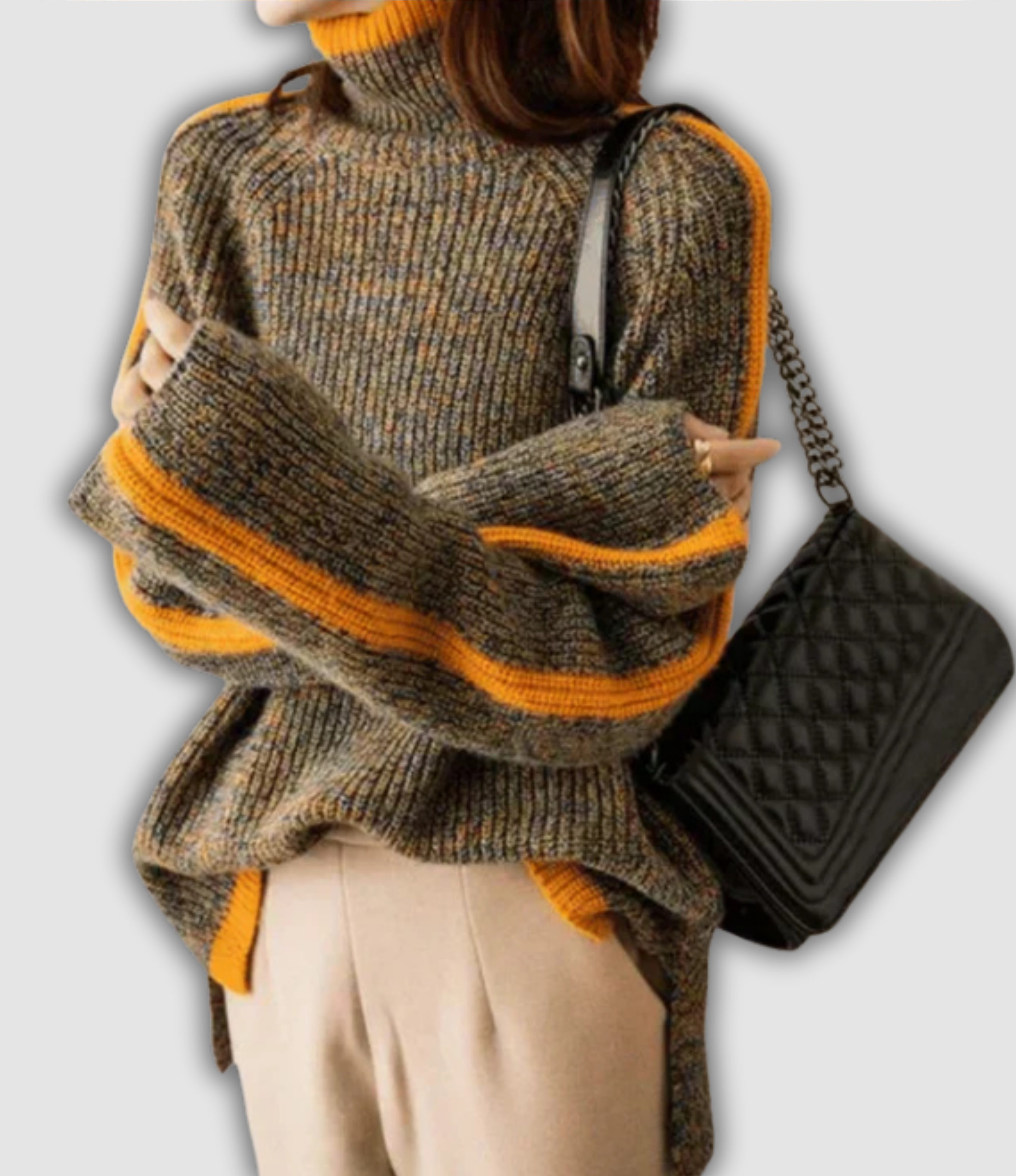 Hilma - Pull à col montant