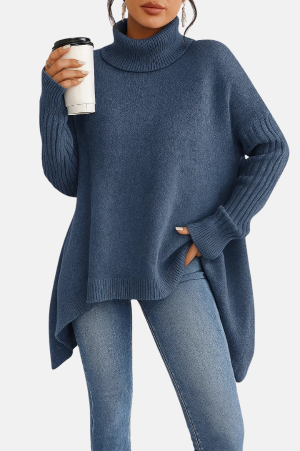 Brigitte | Pull à col roulé décontracté