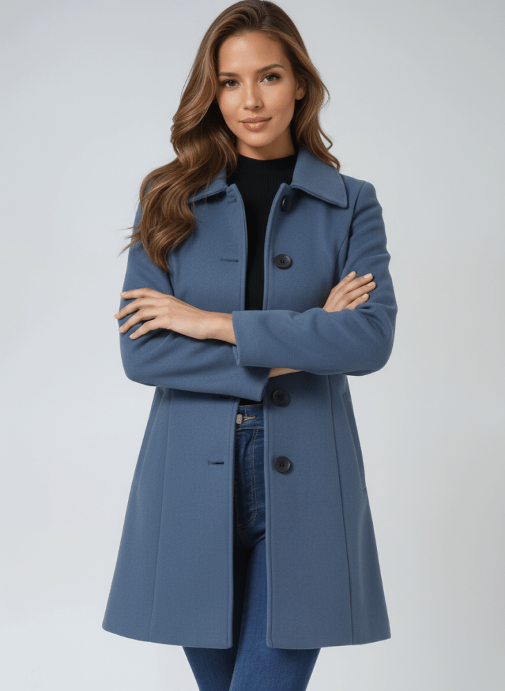 Hélène | Manteau d'hiver pour femme à un bouton