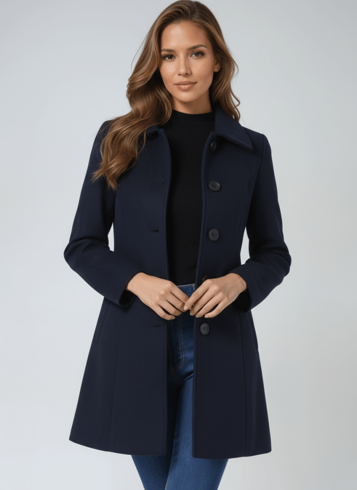 Hélène | Manteau d'hiver pour femme à un bouton