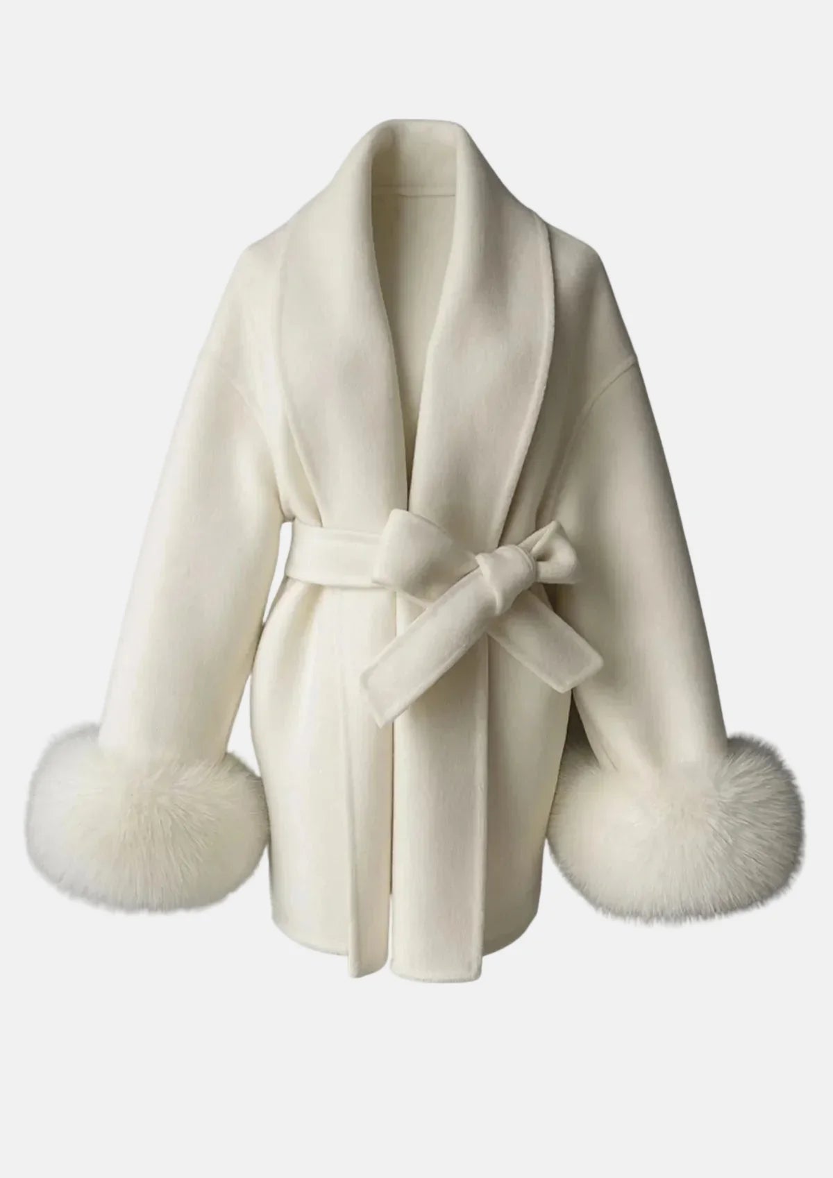 Grâce Arctique™ | Élégant manteau en laine pour femmes