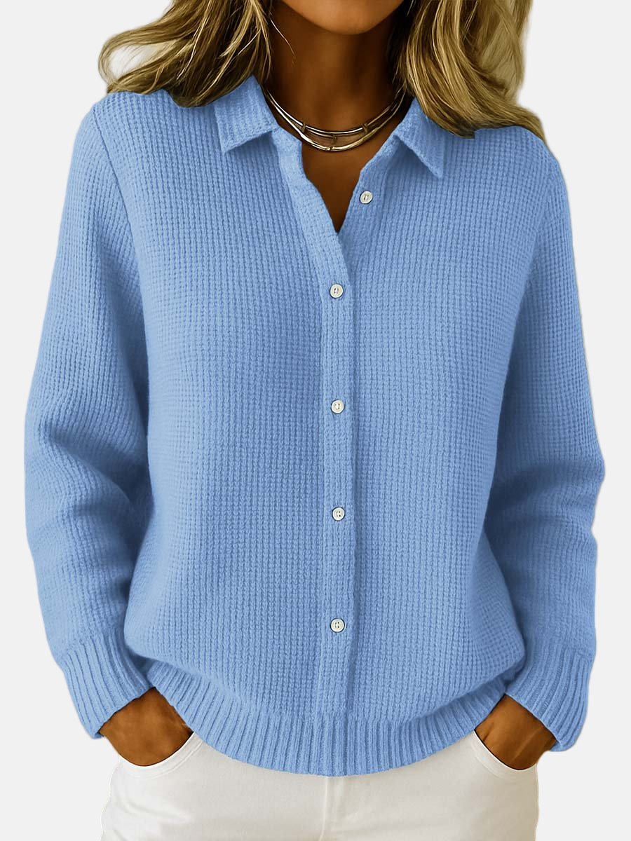 Elena | Cardigan Classique en Maille Douce